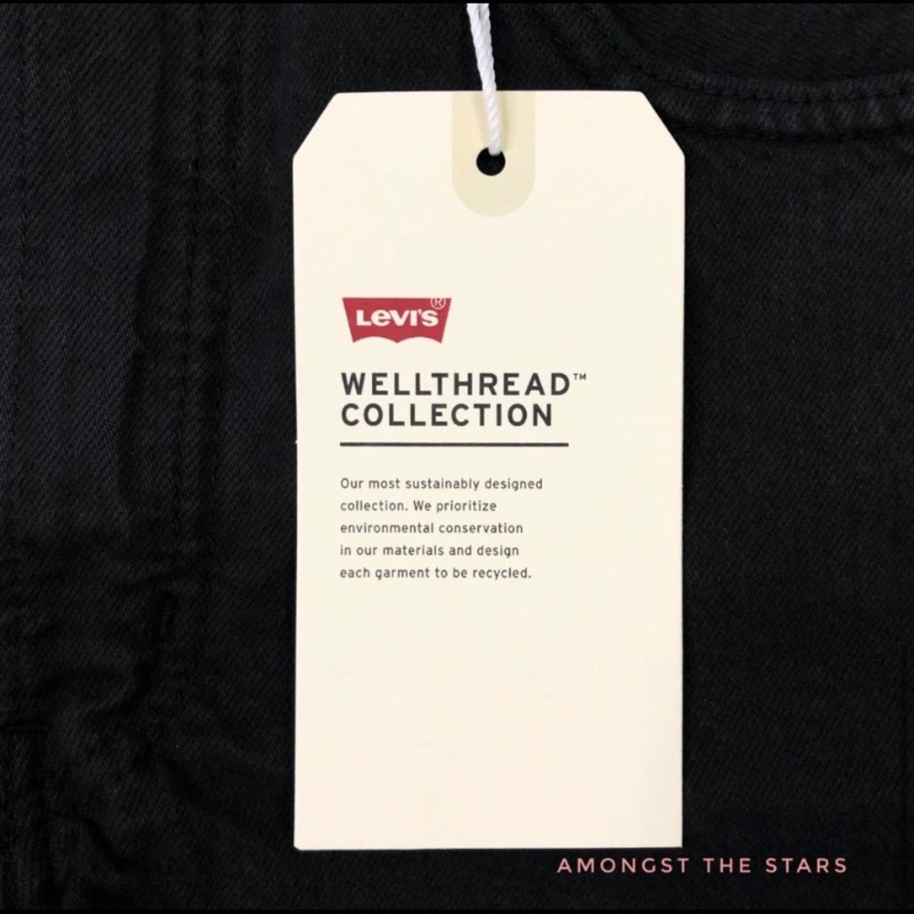 Levi's Black Ribcage Shorts - Picture 7 of 8
